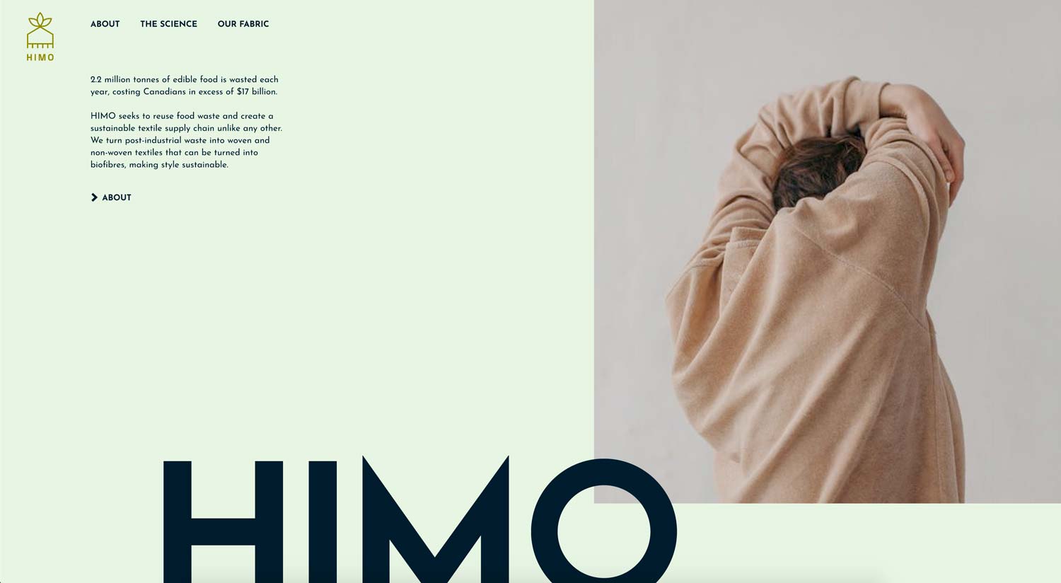 The home page of HIMO.
